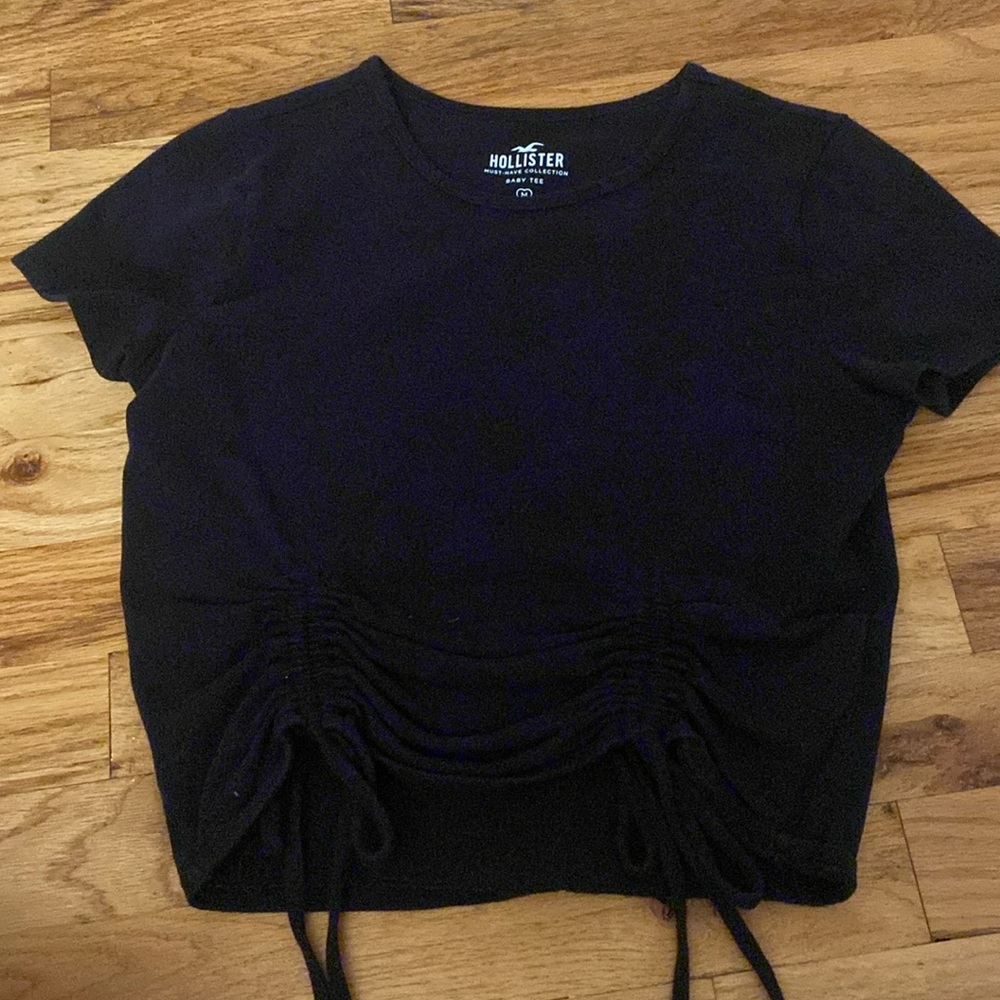 Hollister black baby tee in medium